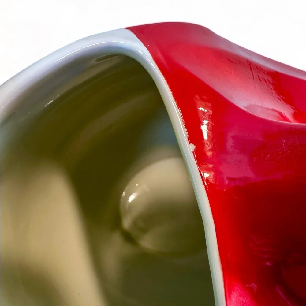 HALL CHINA Chinese Red Serving Pitcher, Art Deco, Refrigerator Ware, 1930s - Picture 10 of 12